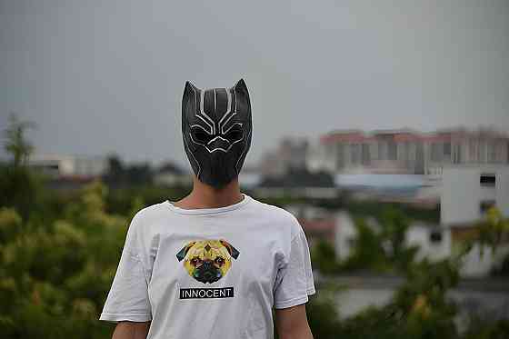 Маска Чёрная Пантера RESTEQ для взрослых – из фильма 