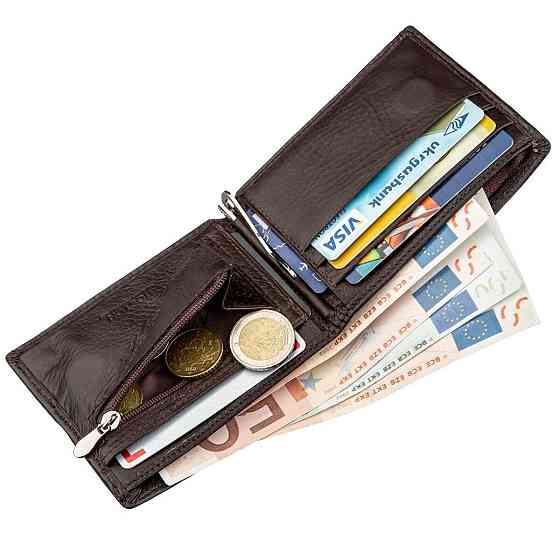 Мужское портмоне с зажимом для купюр Boston 18827 Коричневый Киев