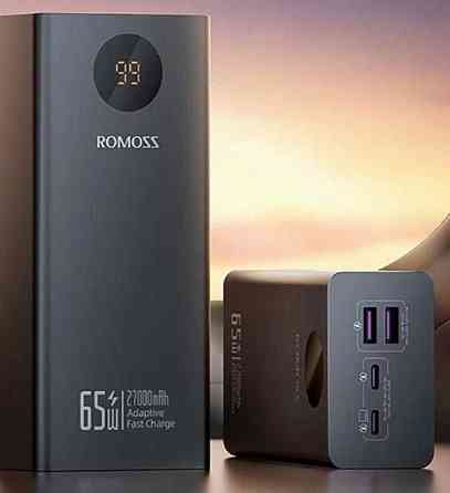 Надшвидкий павербанк Romoss PEA27S QC4.0+PD3.0 65 W 27000 mAh Київ
