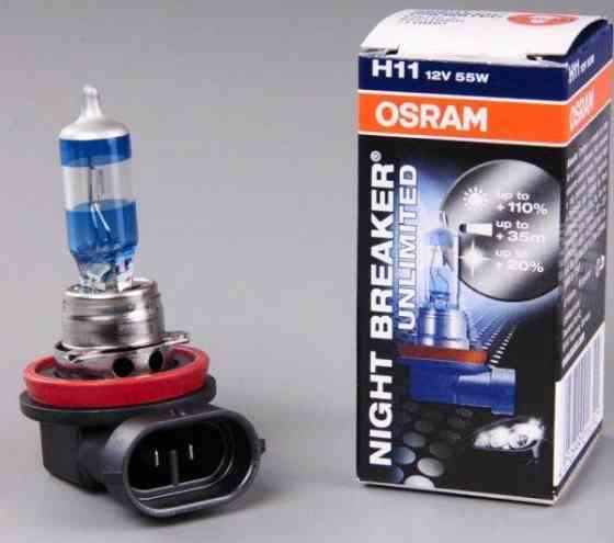 Галогеновая лампа OSRAM H11 64211NBU NightBreakerUnlimited +110% 55W 12V PGJ19-2 (1 шт) Харьков