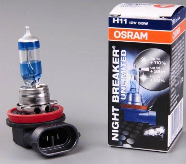 Галогеновая лампа OSRAM H11 64211NBU NightBreakerUnlimited +110% 55W 12V PGJ19-2 (1 шт) Харьков - изображение 2