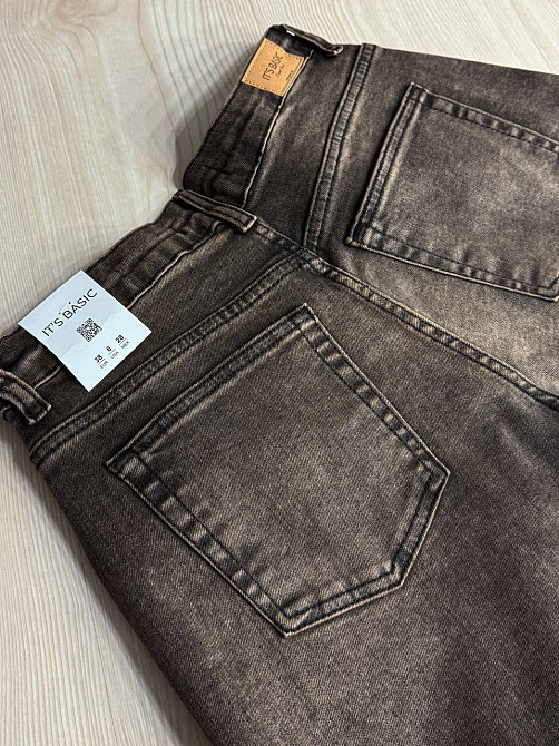 Джинсы женские Its Basic 3942-4 Palazzo jeans широкие палаццо коричневые, коричневый, 34, 34, 70 см, 100 см Киев - изображение 9