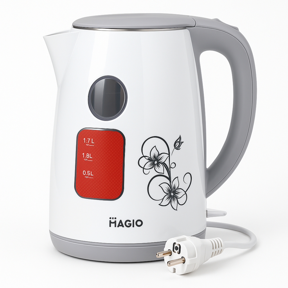 Чайник электрический модный MAGIO, Электронный чайник для дома Мощный для кипячения PX-49 Львов - изображение 11