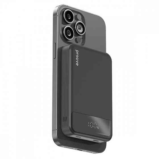 Універсальна мобільна батарея Proove Hoodman Magnetic 20 W 10000 mAh Black (PBH120010001) ( Чорний ) Харьков