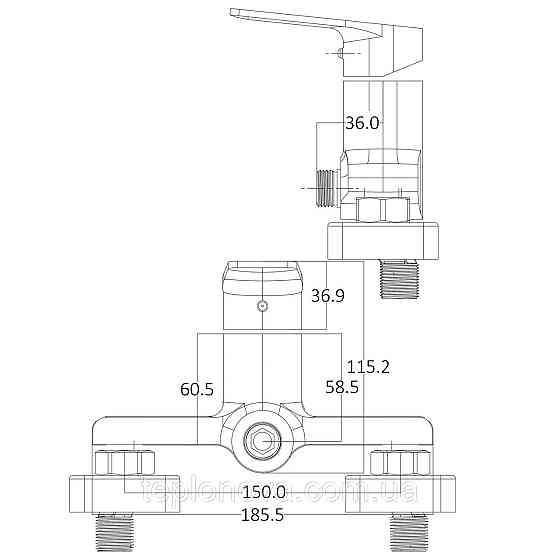 Змішувач для душу Globus Lux BONN GLB-0105N Чернівці