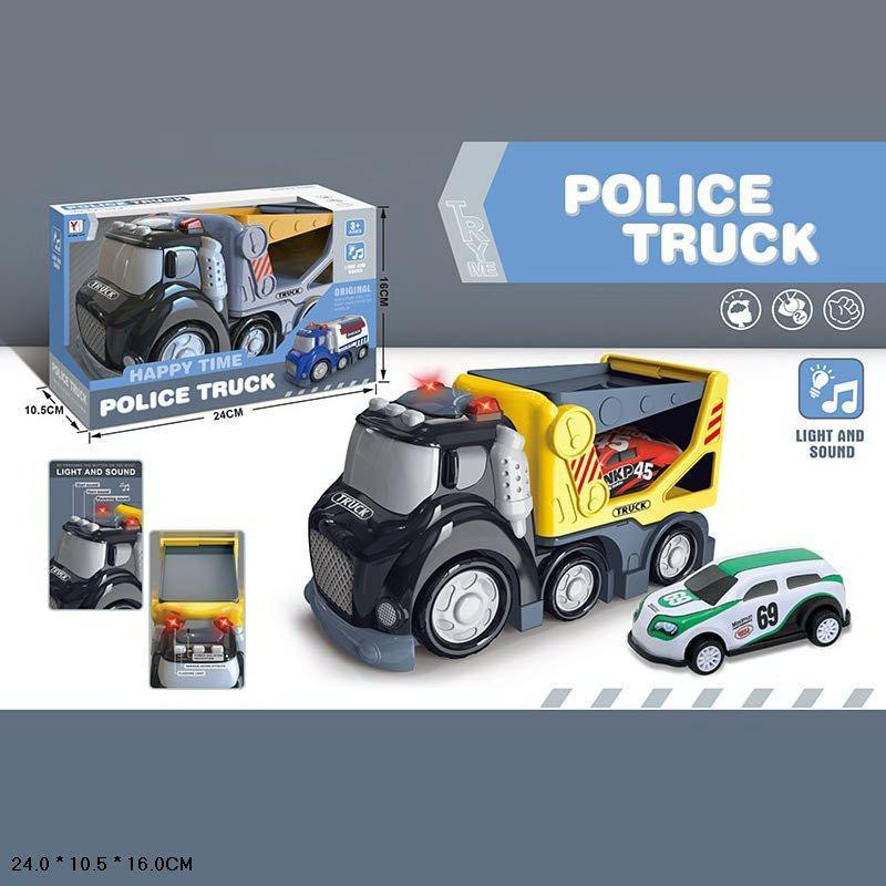 Машина арт. 98-313A (48шт/2) батар.,трейлер з машинками,світло,звук,короб. 24*16*10,5см, шт Киев - изображение 1