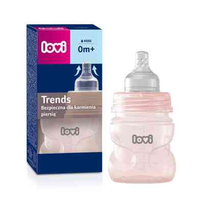 Бутылочка для кормления Lovi Trends 120 мл - рожева (21/565_pin) Винница