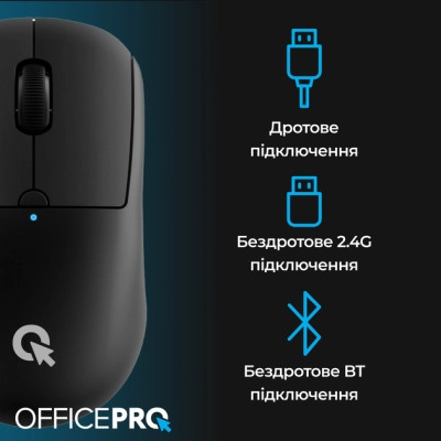 Мышка OfficePro M307B Silent Click Wireless/Bluetooth Black (M307B) Винница - изображение 12