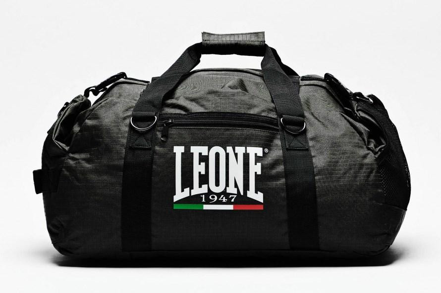 Спортивна сумка рюкзак трансформер Leone чорна сумка через плече для тренувань Спортивна сумка для боксу Київ - фото 4