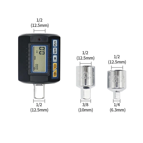 Цифровий динамометричний адаптер двосторонньої дії 1/2" (перехідники на 3/8" і 1/4") ANC-200 Одеса