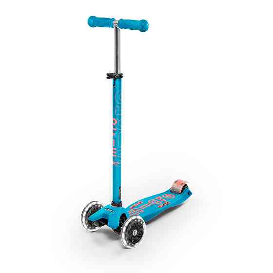 Самокат MICRO  серії Maxi Deluxe LED – Аква Дніпро