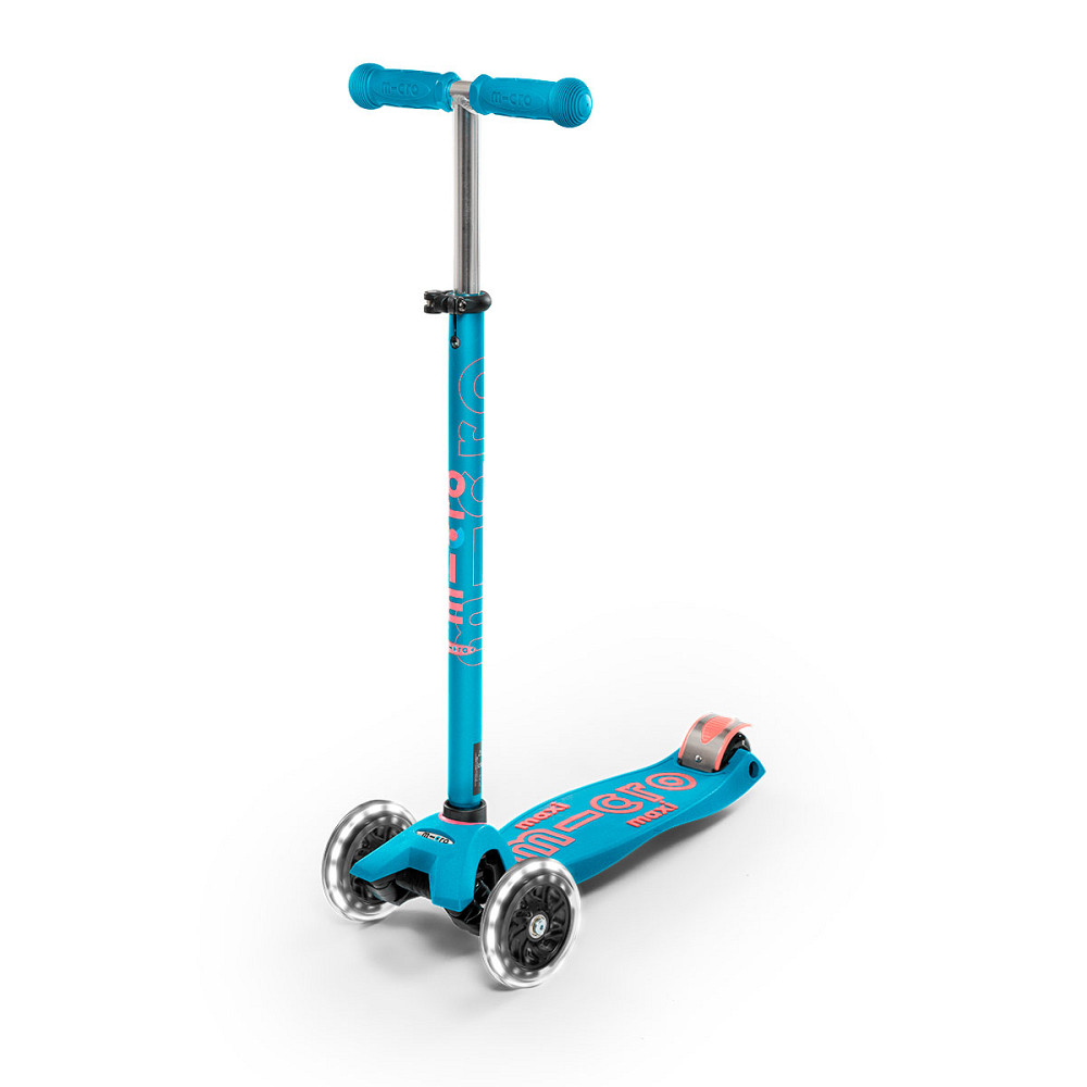 Самокат MICRO  серії Maxi Deluxe LED – Аква Дніпро - фото 1
