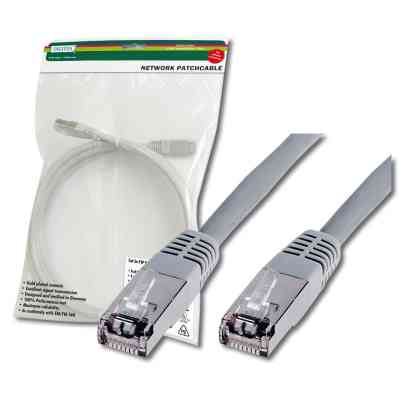 Патч-корд Digitus 5м, cat.5e, SF-UTP, AWG 26/7, gray (DK-1531-050) Вінниця