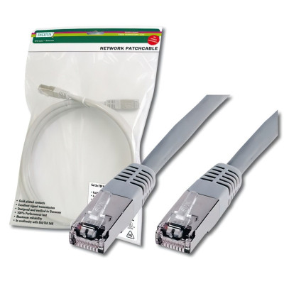 Патч-корд Digitus 5м, cat.5e, SF-UTP, AWG 26/7, gray (DK-1531-050) Вінниця - фото 1