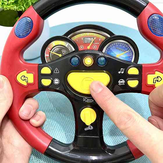 Руль музичний Limo Toy українська озвучка Червоний (7737 UK) Чернігів