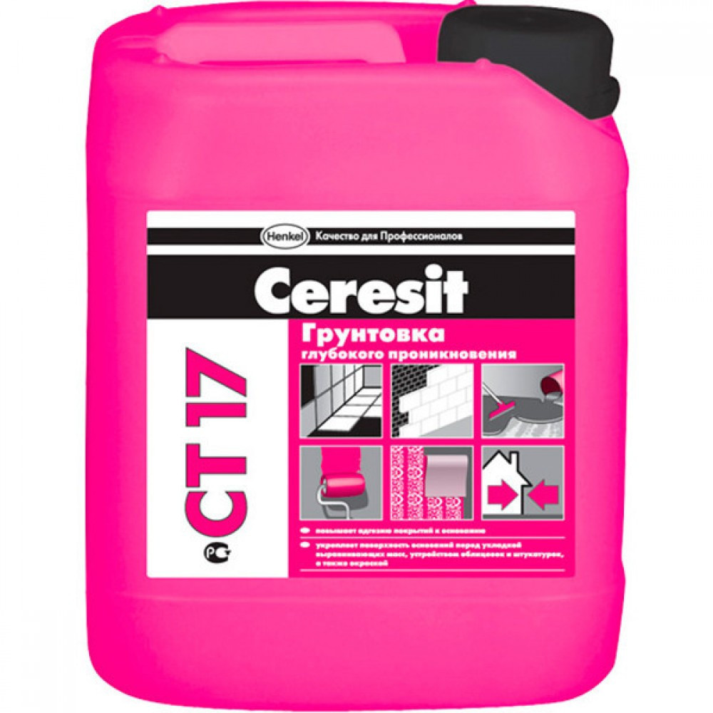 Грунтовка глубокопроникающая Ceresit CT 17 10 л Киев - изображение 1