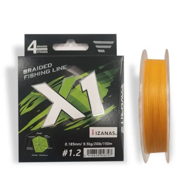 Шнур Favorite X1 PE 4x 150m 1.2/0.185mm 20lb/9.5kg Orange (1693.11.21) Винница - изображение 1
