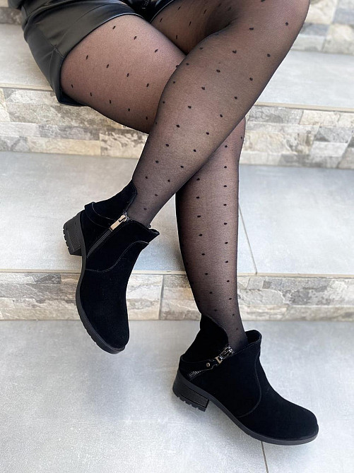 Жіночі черевики D and V чорні натуральна замша 37р.-24,5см 39р.-25,5см (1237) Коломия - фото 7