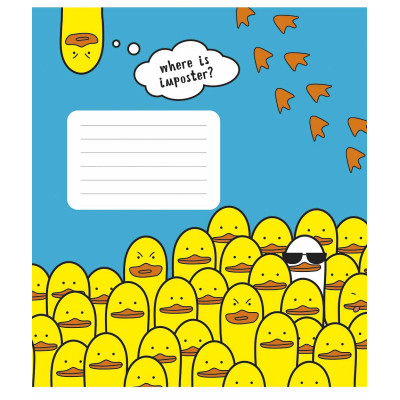 Зошит Школярик Animal's memes 12 аркушів лінія (012-3567L) Вінниця - фото 1