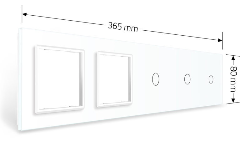 LIVOLO Рамка 5-постова для трьох 1-сенсорних вимикачів і двох розеток (1-1-1-0-0) LIVOLO, загар Коломыя - изображение 3