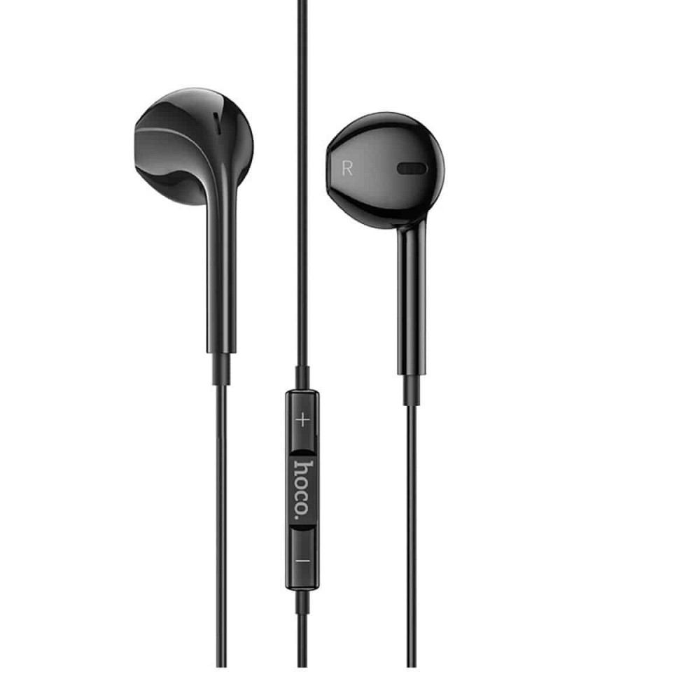 Навушники HOCO M101 Crystal joy wire-controlled earphones with microphone Black Киев - изображение 1