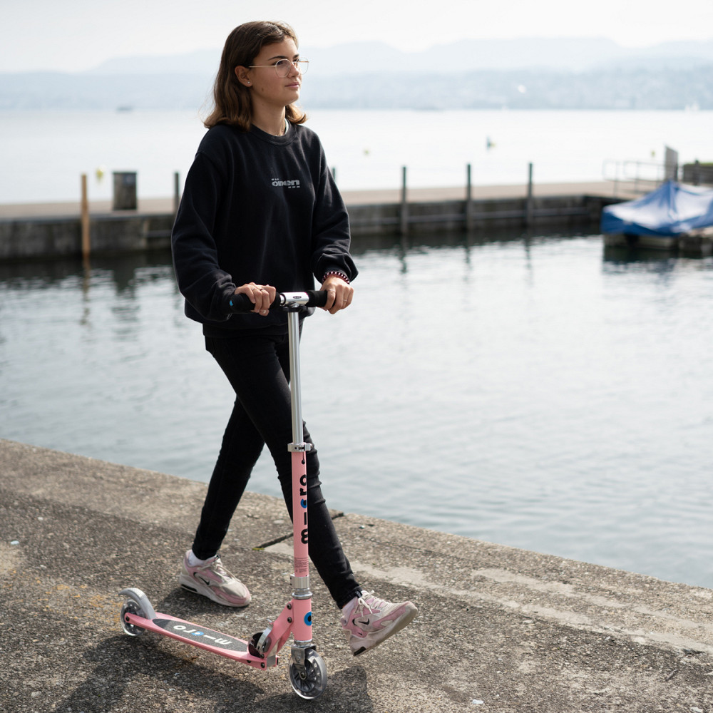 Самокат Micro серії Sprite LED - Неонова троянда Дніпро - фото 9