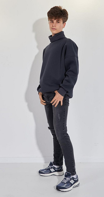 Тёплое худи с высоким горлом (176 см) Киев - изображение 1