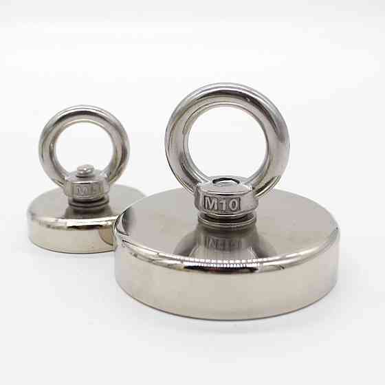 Пошуковий неодимовий магніт у корпусі з кільцем 60 мм — 120 кг SBR Київ