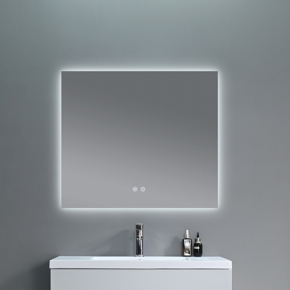 Дзеркало Qtap Taurus (TA1) 800×700 мм з LED-підсвіткою Touch, з антизапотіванням, з димером, темп. кольору (3000-6500K) Київ - фото 7