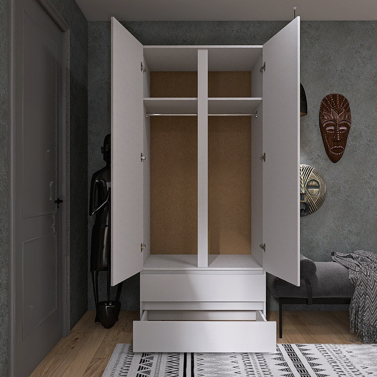 Шафа дводверна Еверест ШЛ-2 Лайт Німфея Альба (DTM-4676) Львів - фото 4