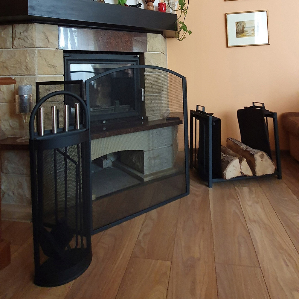 Кошик металевий для зберігання дров з чохлом Kaminer (4164/24628) Нововолинськ - фото 8