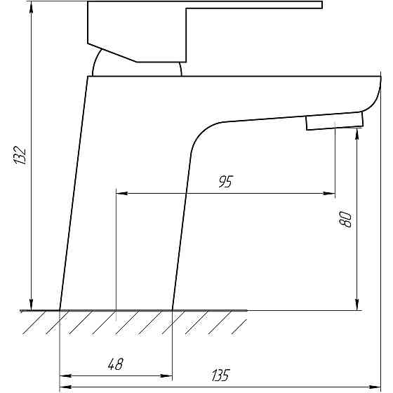 Змішувач для умивальника Globus Lux Milano GLM-101-BB Тернополь