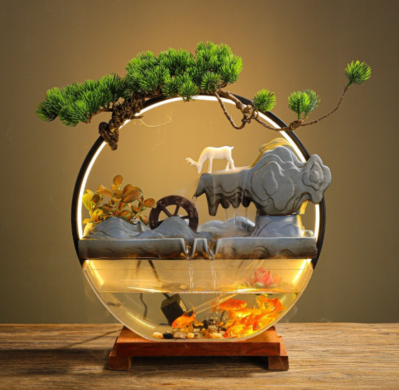 Підставка для пахощів 50х47 см, декоратний водоспад, АКВАРІУМ, світильник, підставка для пахощів 5В1! Кременчук