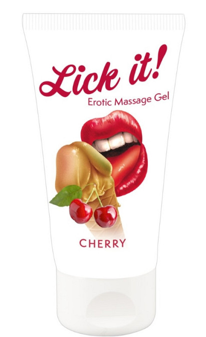 Оральная смазка Lick It! Cherry 50 мл (веганская) Sex Aura Киев - изображение 3