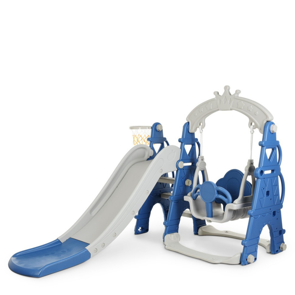 Дитяча гірка-гойдалка CASTLE-4 кільце баскетбольне Вінниця - фото 1