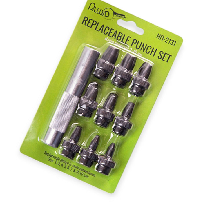 Набір просічок для вирубування прокладок 9 шт, 2-10 мм (блістер) Мукачево - фото 1