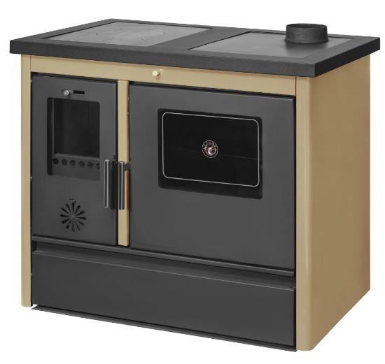 Піч-кухня на дровах Hosseven Lotus Classic з духовкою та варильною поверхнею 12 кВт до 80 м2 опалювально-варильна піч Туреччина Тернопіль - фото 1