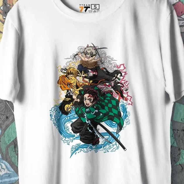 Футболка для підлітка хлопчика з принтом Клинок, рассекающий демонов Команда 2 WE Розмір 160 Anime10432 Дніпро - фото 4