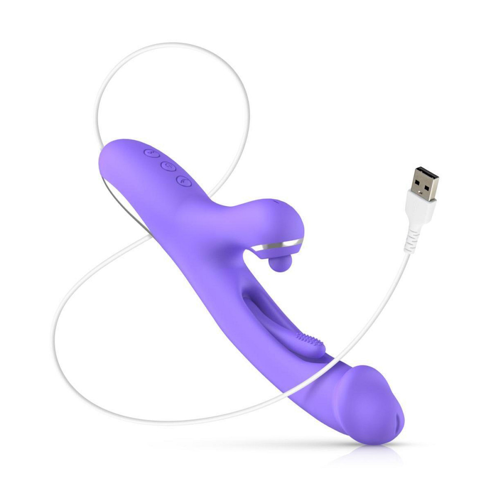 Вібратор-кролик Good Vibes Only - Tess Rabbit Vibrator with G-Spot Stimulator Sex Aura Київ - фото 6