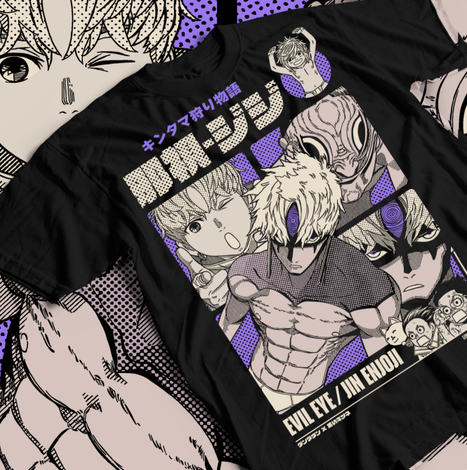 Футболка аниме Евил Ейе Дандадан Евил оверсайз (S/M/L) Черний AnimeJ0229 Днепр - изображение 1