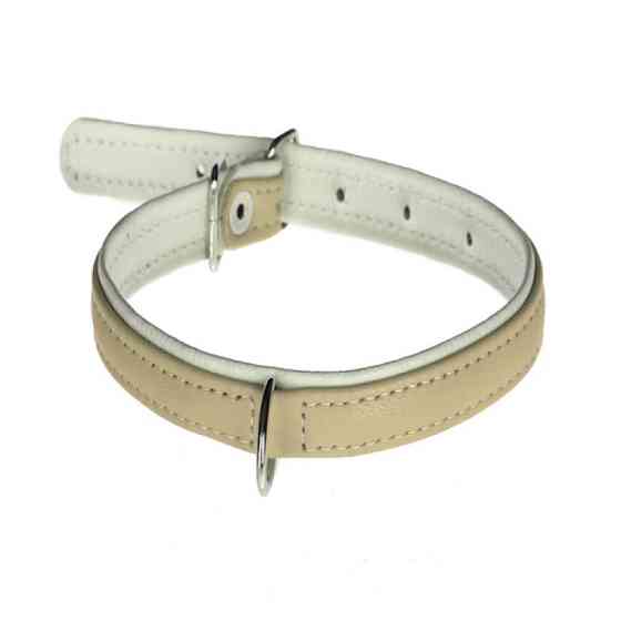 Ошейник 1594 15мм "Люкс" 2-х стр. Бежевый Вінниця