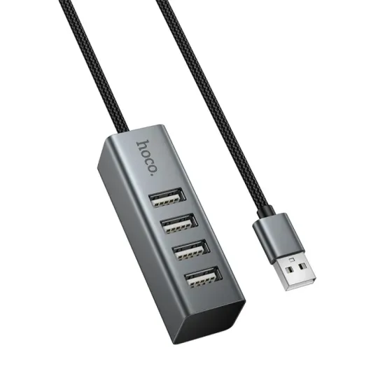 USB 2.0 Hub 4 port Разветвитель с кабелем (hoco) Одесса
