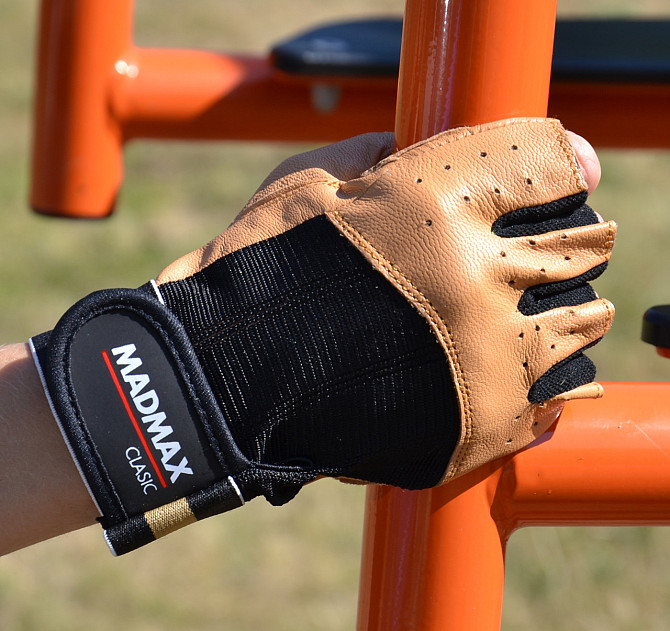 Рукавички для фітнесу MadMax MFG-248 Clasic Brown XL Каменское - изображение 8