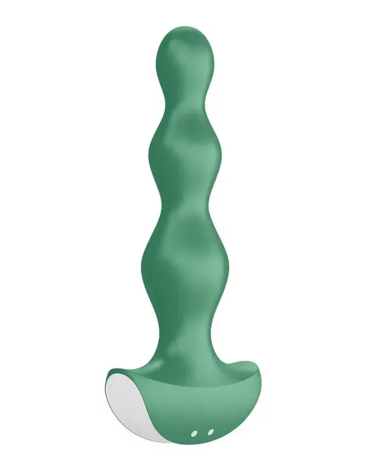 Анальний стимулятор-намистини з двома моторами Satisfyer Lolli-Plug 2 Green Львів - фото 3