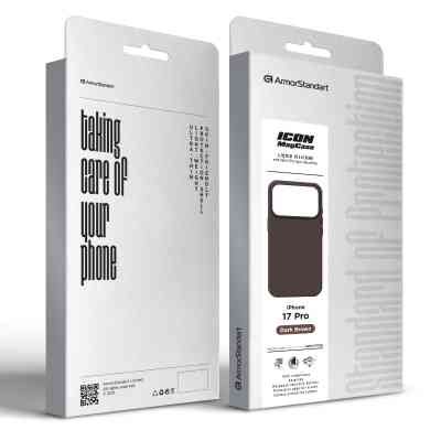 Чохол до мобільного телефона Armorstandart ICON2 MagCase Apple iPhone 17 Pro Dark Brown (ARM87082) Вінниця
