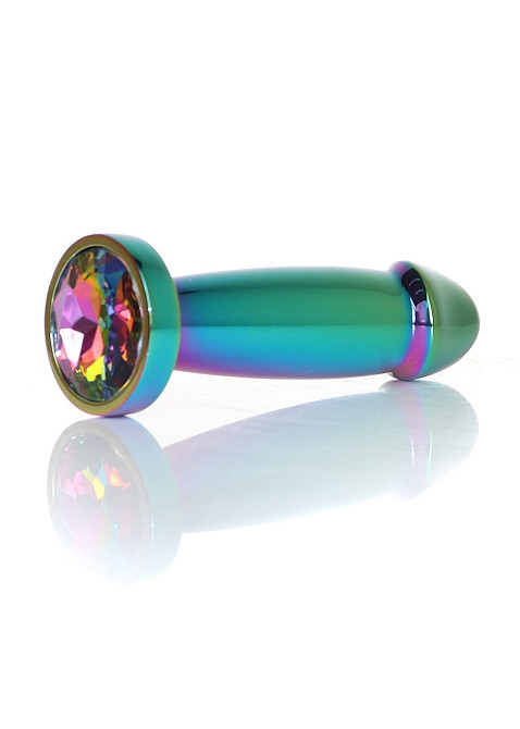 Анальная металлическая лопатка Plug-Jewellery Multicolour Penis PLUG- Clear S Sex Aura Киев - изображение 1