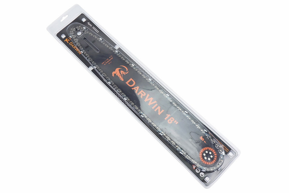 Шина 18"-1,5mm 325 72зв L-52см + ланцюг 325-1,5mm-72зв. квад. зуб, на блістері Київ - фото 1