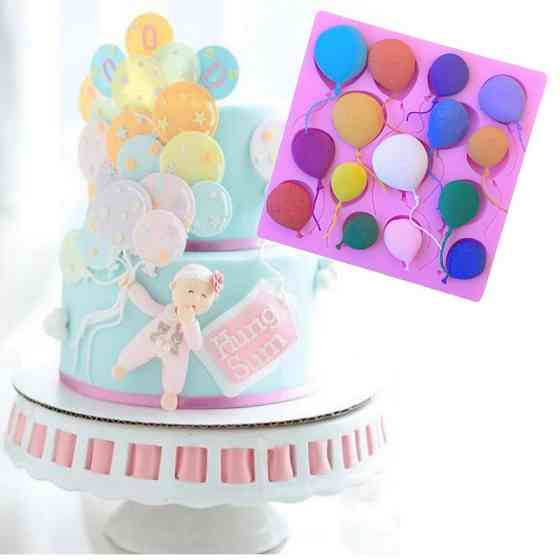 Молд силиконовый Шарики 96 на 96 мм розовый Киев