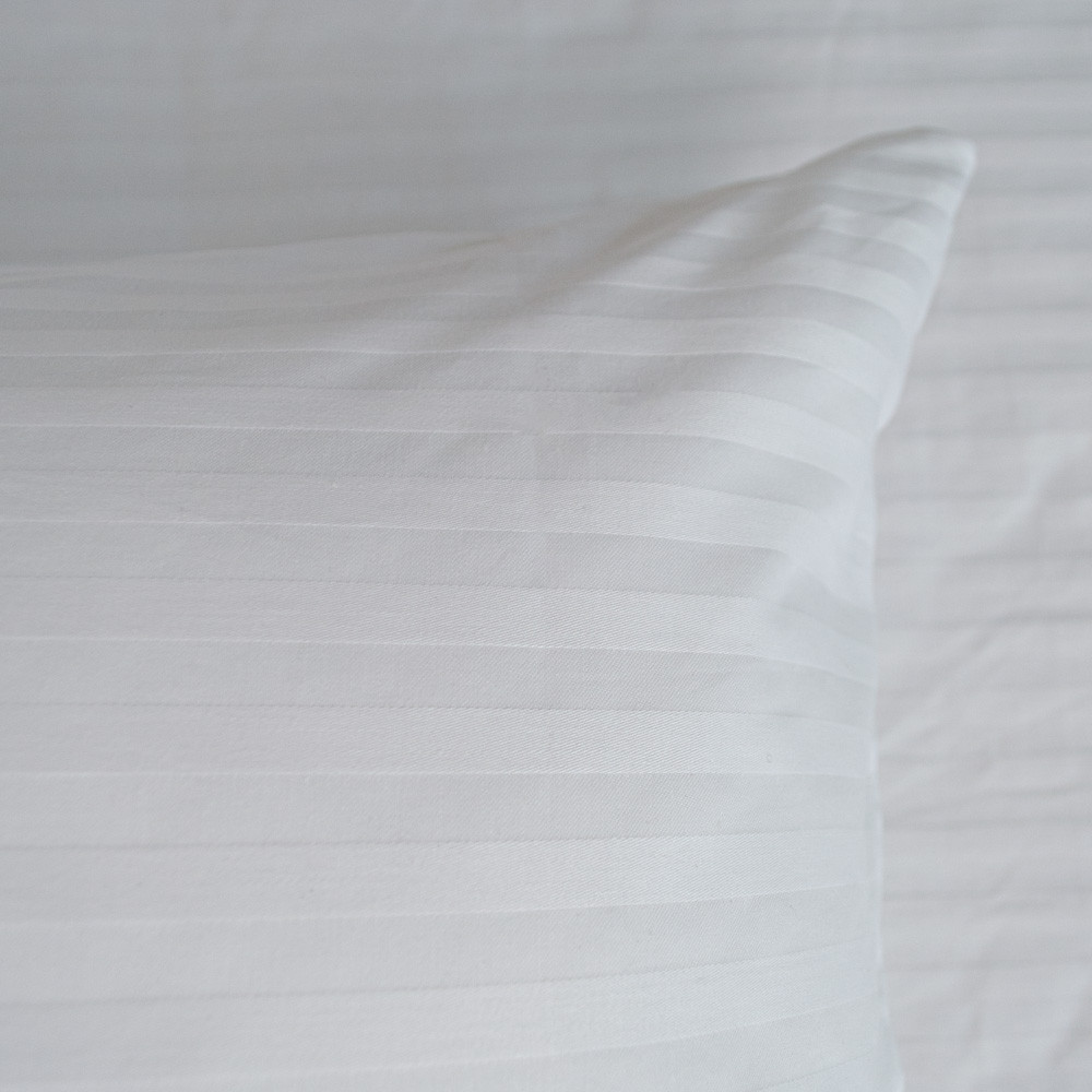 Наволочка страйп сатин на подушку 50х70 см 125 г/м2 YouStar 1 шт. (Белый) Сумы - изображение 4