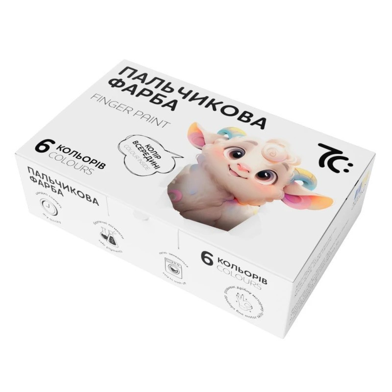 Детский набор пальчиковых красок 7C40601, 6 цветов Винница - изображение 3
